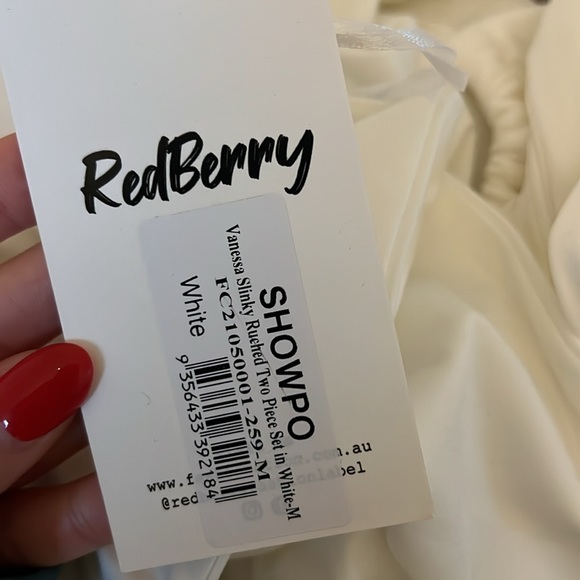 Showpo Vanessa Slinky Two Piece Set- White - Picture 4 of 5